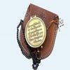 Pocket Brass Compass Antique Finish with Leather Case