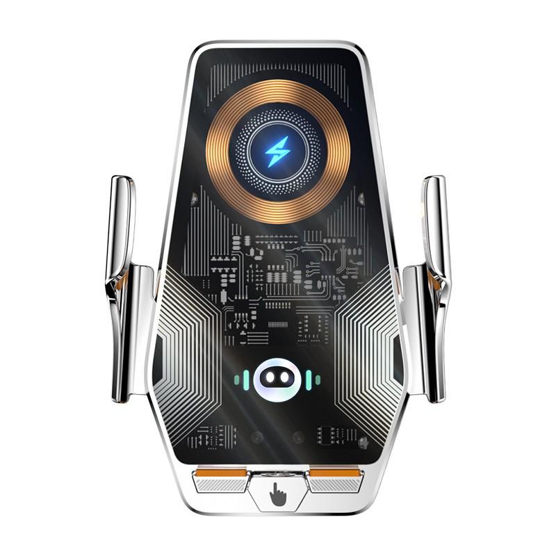 Magnetic Car Phone Holder Dashboard Vent Mount 15W Wireless Charging ABS Material Compact Design IPhone