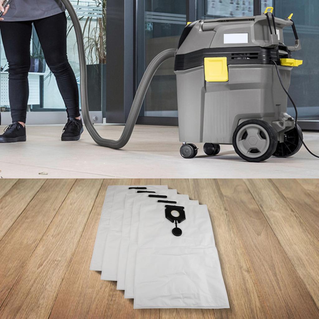 Пылесборники из нетканого материала для Karcher серии NT В комплекте 5 сменных мешков