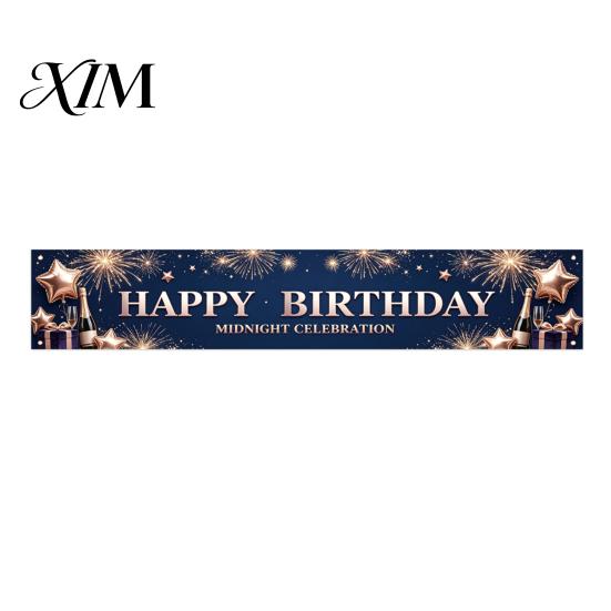 Outdoor Photo Background Large Happy Birthday Yard Banner Sign, 70 x 15 Inch Decoration Backdrop for Boys Girls Party Supplies Indoor Wall Hanging