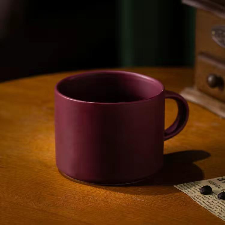 Solid Color Simple Mug Cappuccino Coffee Cup Nordic Style Ceramic Water Cup Coffee Cup Milk Cup Breakfast Cup