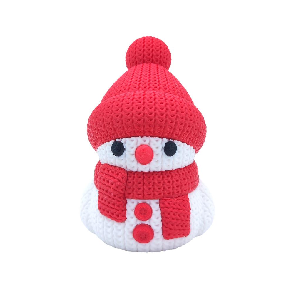 Интересные декоративные украшения в виде снеговика, напечатанные на 3D-принтере, Рождественское украшение в виде снеговика