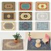1/12 Floral Pattern Cup Mat 90*110mm Miniature Weaving Rug Gift Mini Floor Coverings