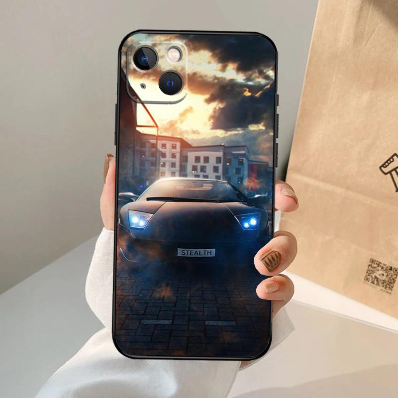 Крутой чехол для телефона со спортивной машиной для iPhone 17 Air 16 15 14 13 11 12 Pro Max 13 12 mini 15 16 Plus 16e Чехол
