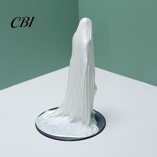 Скульптура Завуалированная Богиня, 3D-печатная скульптура, Загадочная женская фигурка в одеянии, Темный готический стиль, Настольный аксессуар, Декор для дома, Статуэтка для книжной полки,