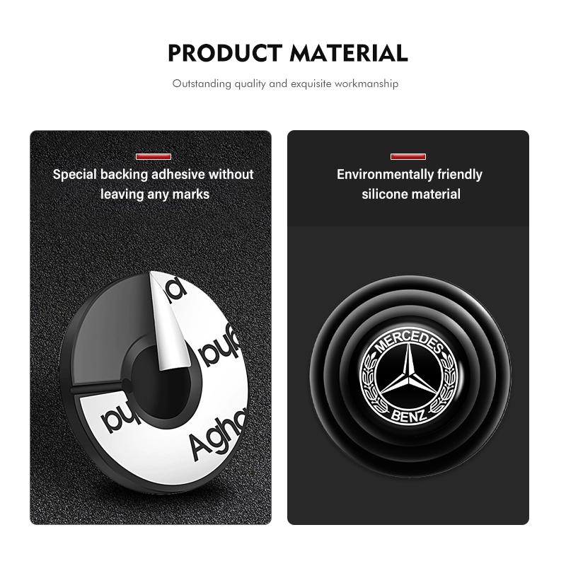 MITV3 For Benz Night Glow Silicone Car Protector Shockproof Anti Collision Gasket Pad AMG VIANO GLB GLC W108 W124 W126 W169 W176 GLE