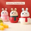 Милый кролик коробка для зубочисток диспенсер для зубочисток Ceative Push Press Type держатель для зубочисток бытовой удобный подарок домашний гаджет