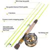 Fly Fishing Rod and Reel Combos 9FT 4 Pieces Fly Fishing Rod Poles with 5/6 Metal Fly Fishing Reel