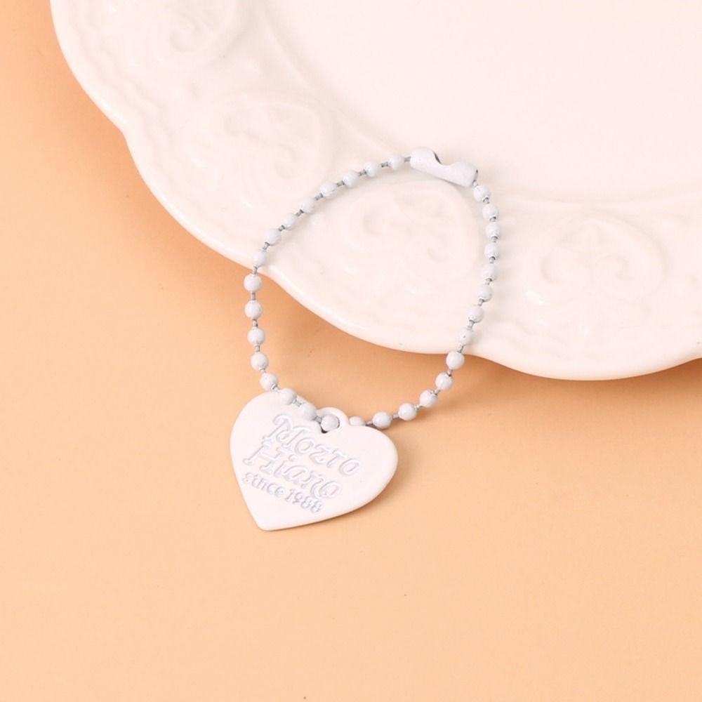 Fashion Heart Keychain Y2K Bag Key Chain Durable Love Pendant Keyring Girl