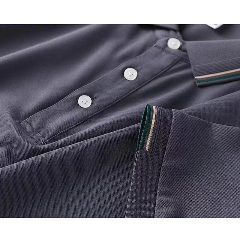 Новая летняя рубашка-поло с вышивкой, хлопковая мужская дышащая рубашка высокого качества с короткими рукавами, деловая повседневная рубашка-поло для мужчин