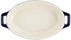 Staub Dish Gran Blue Ceramic Gratin Dish Oven Microwave Safe Japanese Dish "Oval 17cm" [Authorized Product] 40508-598