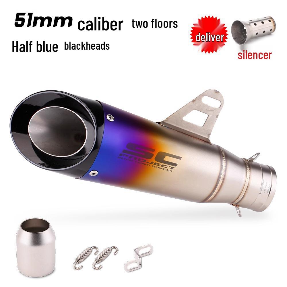 Выхлопная труба мотоцикла Ninja Z250/300/400 MT0709 R25/R3/R6 SC двух/трехслойная