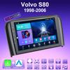 2 DIN Android Carplay автомобильное радио для Volvo S80 1998-2006 мультимедийный проигрыватель головное устройство стерео GPS навигация BT WIFI 2+32 ГБ
