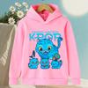 K-pop Охотник на демонов Саджа Мальчики Мультяшные Девочки Мальчик Толстовка с капюшоном Теплая Детская Корейская волна Мода Повседневные Топы Повседневная одежда