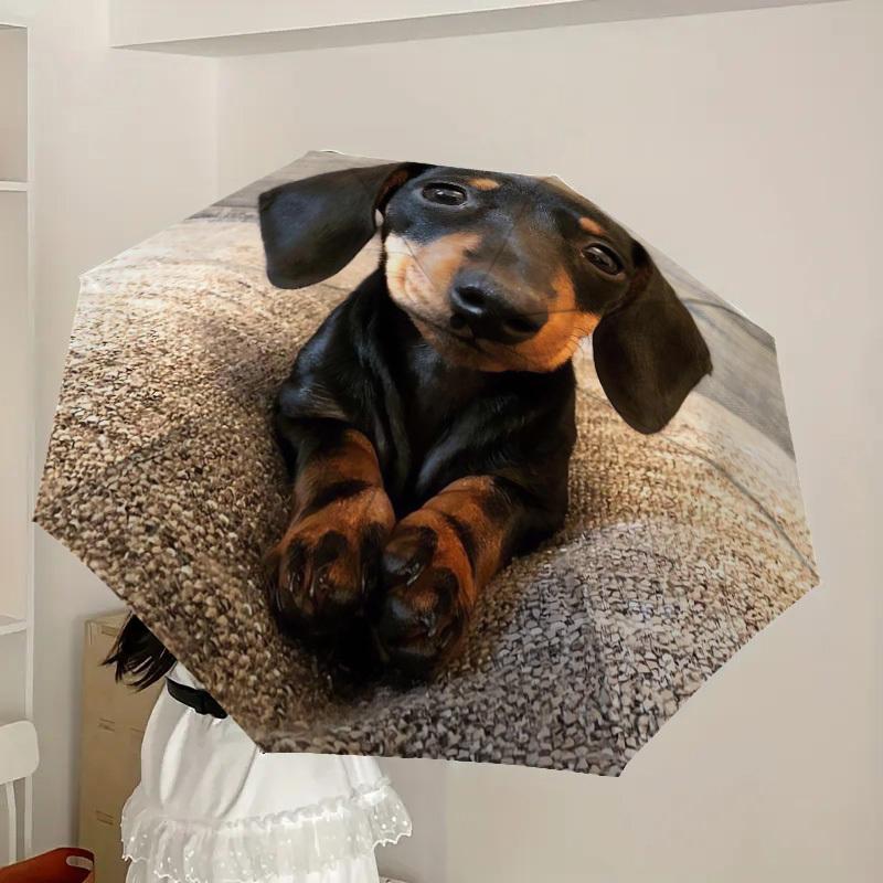 1pc Dachshund Paws Umbrella with Plastic Handle,Suitable for All Seasons Home Travel Outdoor UmbrellaDD1755