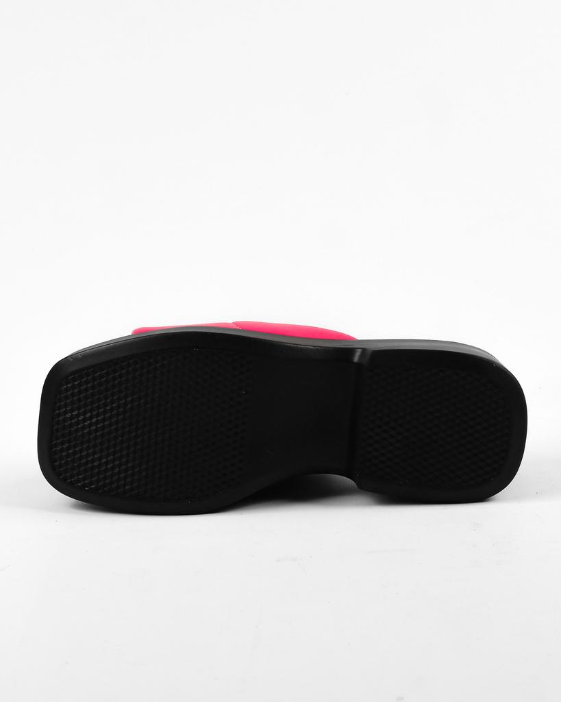 Slippers with Thick Soles Evromoda 6811320 36 Fuchsia Leather