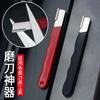 Professional Kitchen Knife Sharpener - Tungsten & Diamond Ceramic Sharpening Stone For All Blades, Including Garden Shears