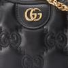 GUCCI GG Matelasse Leather Shoulder Bag Crescent Bag Shoulder Bag, Crossbody Bag Women's Black 739709-UM8HG-1046