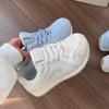 Fashion Women's White Sneakers Autumn Breathable Height Increase Running Shoes Lightweight Comfortable Fashion Lace Up Vulcanized Shoes