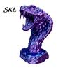 Adult Stress Relief Gadgets 3D Printed Snake Figurine, Realistic Serpent Sculpture, Nature Learning Toys Desk Decor, Educational Wildlife Toy for Kids