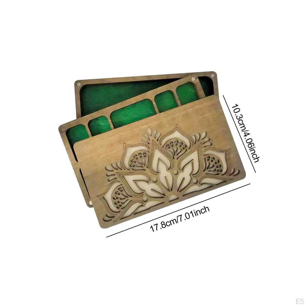 Лоток для классификации счетов, Деревянная доска с крышкой для хранения 'Коробка' для экрана