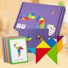 Wooden Tangram Puzzle Toys, Geometric Shape Toys, Parent Child Interactive Educational Toys, Holiday Gifts And Birthday Gifts.