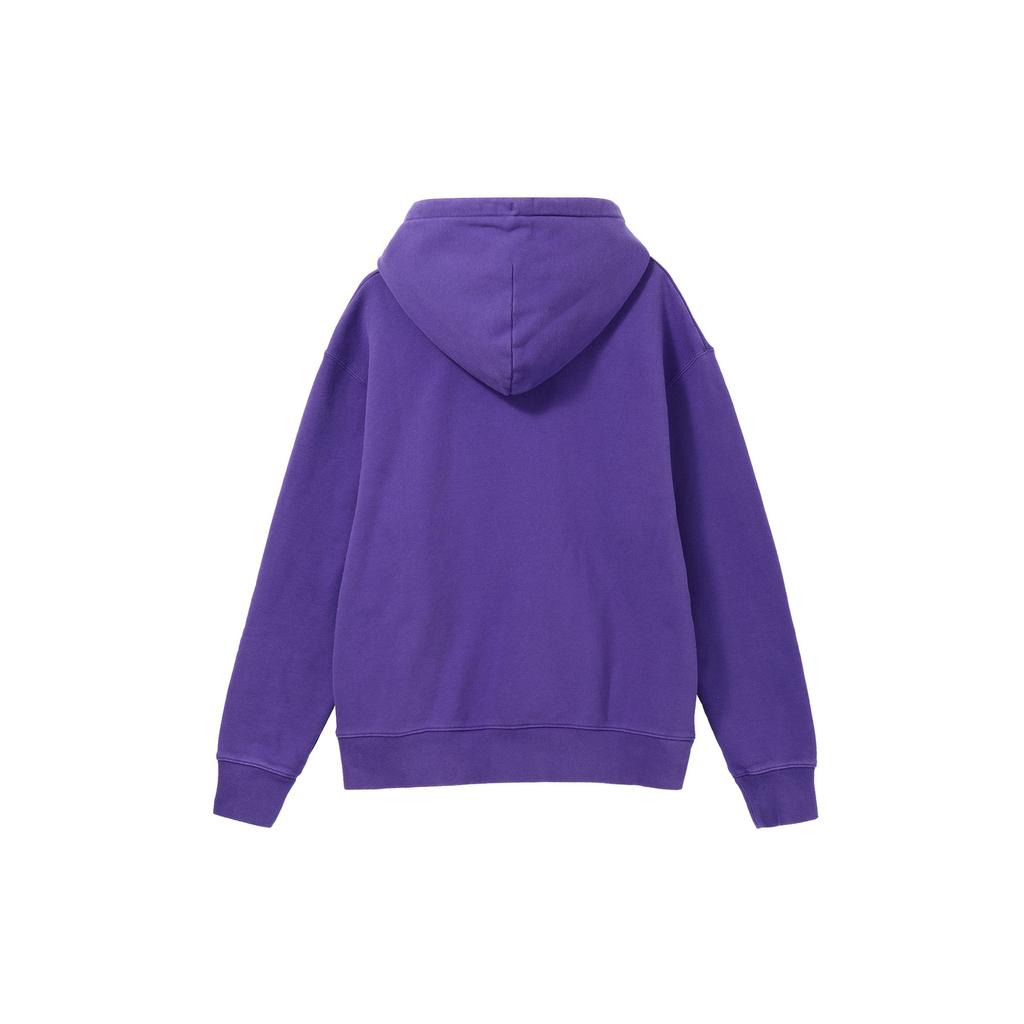 Jordan Solid Color Hooded Sweatshirt with Brand Logo and Drawstring Men Sweatshirt Dark-Purple DV6464-514