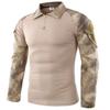 Men's Outdoor Tactical Hiking T-Shirts,Military Army Camouflage Long Sleeve Hunting Climbing Shirt,Male Breathable Sport Clothes