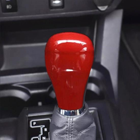 For Toyota Tacoma 2016- ABS Red Interior Gear Shift Knob Head Cover Trim Cap
