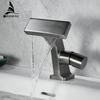 Basin Faucets Modern Black Bathroom Mixer Tap Brass Washbasin Faucet Single Handle Single Hole Elegant Crane For Bathroom 855982