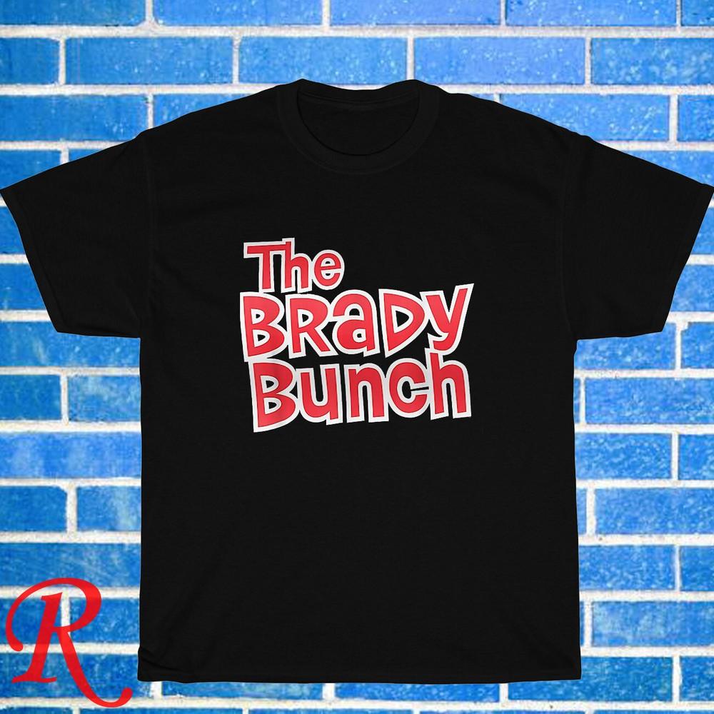 Новый! Черная Серая Темно-синяя Футболка унисекс с логотипом The Brady Bunch Размер S-3XL