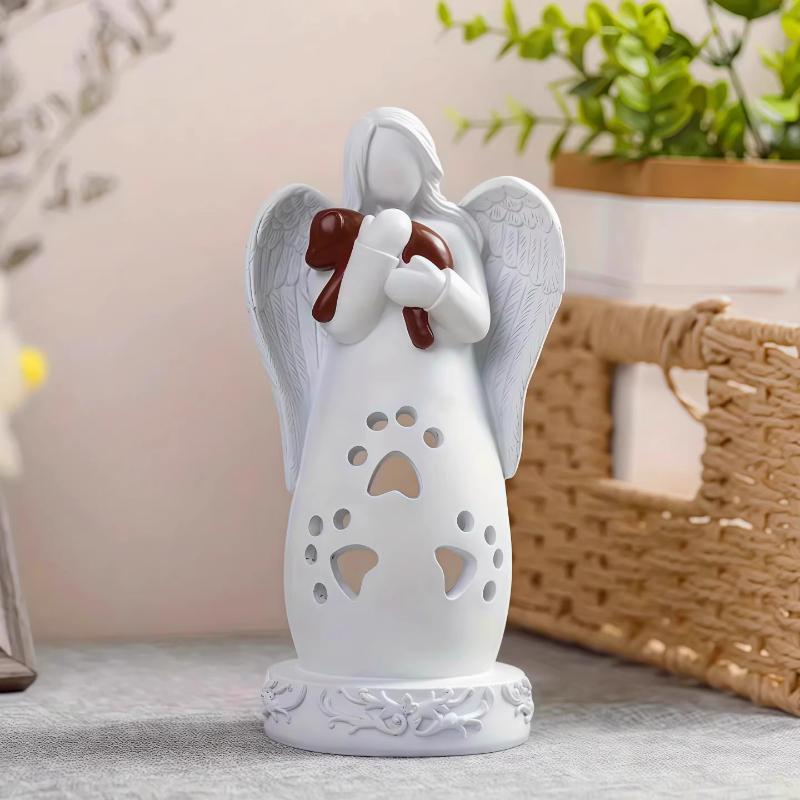 Pet Memorial Lamp Cat Dog Electronic Candle Souvenir Kitten Puppy Dogs Memory Lamps Pets Cats Dog Tombstone Memories Supplies
