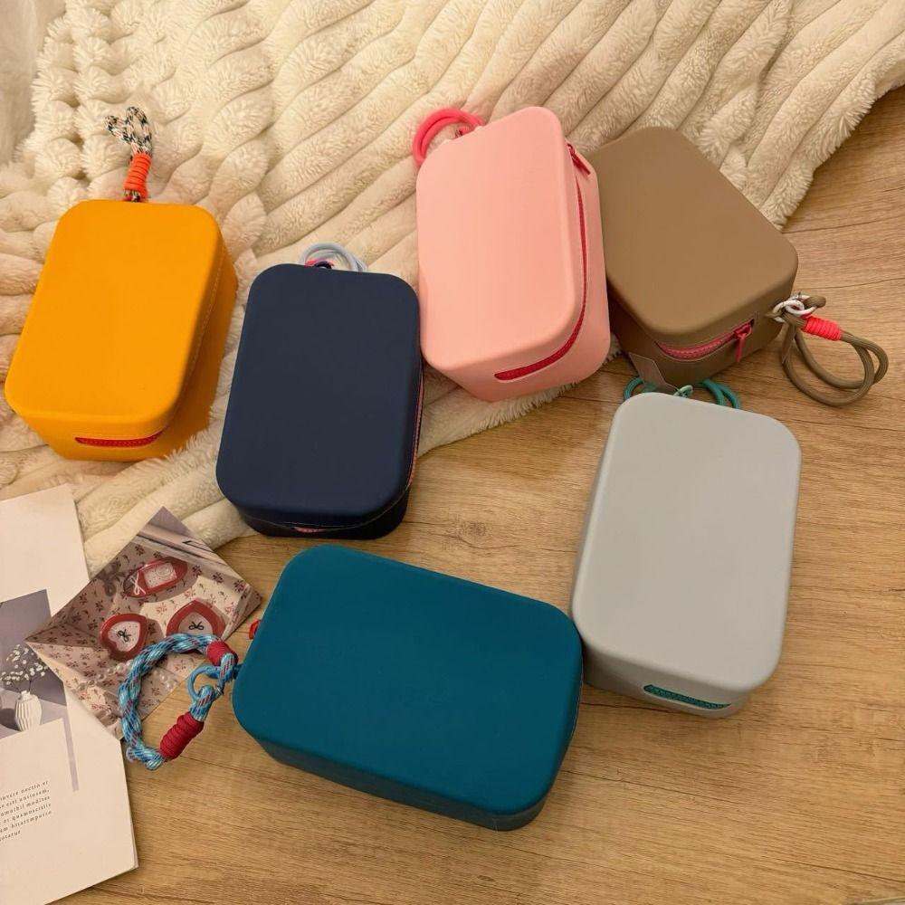 Водонепроницаемая силиконовая сумка для хранения Портативные сумки для помады Новый чехол на молнии