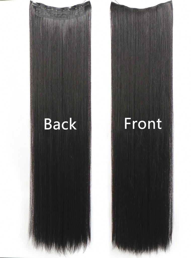 Aosiwig Синтетические супер длинные прямые волосы 100 см на 5 клипсах для наращивания натуральных волос, черные, блондовые, искусственные накладные волосы для женщин