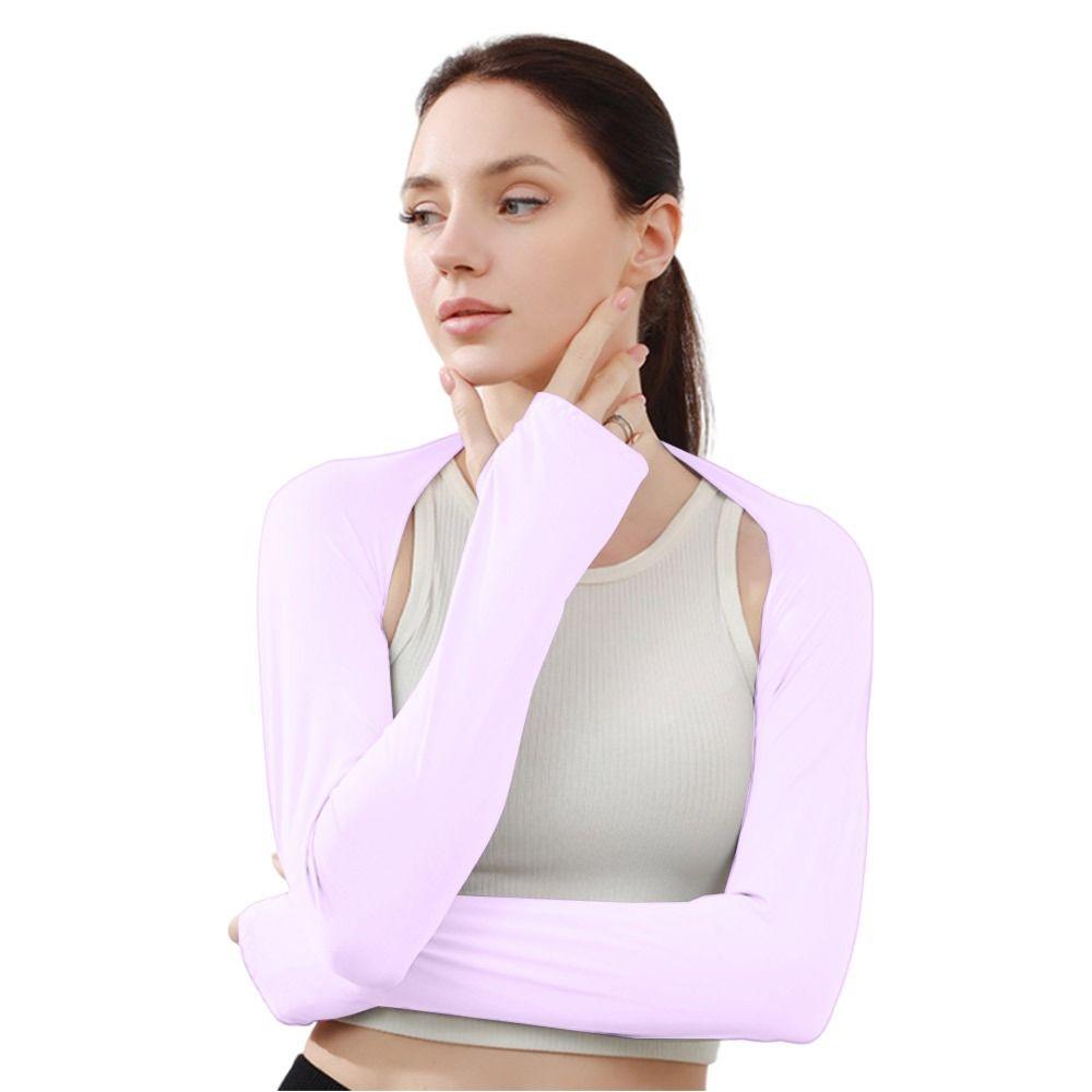 Sun Protection Ice Arm Sleeves Air-conditioned Shirt Open Cover Arm Cover Raglan Sleeve Summer