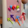 6pcs Personalized and Fun Arrow Balloon Refrigerator Magnets Cute Mark Creative Birthday Magnet Fridge Po Message Decorative