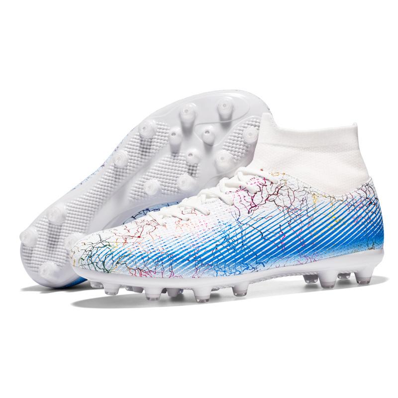 Новые футбольные бутсы, мальчиковые высокие шипы, сломанные гвозди, Ronaldo Assassin, юношеские, для средней школы, студенческие спортивные туфли