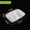 Disposable Multi-Compartment Food Containers with Lids