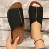New Women's Slippers Non-slip Comfortable Slope Heel Thick Bottom Simple Leisure Outside Wear Slippers