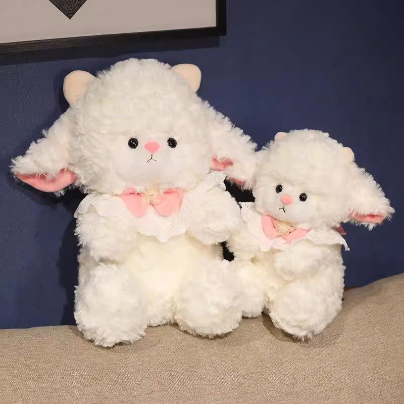 Плюшевая игрушка Принцесса Овечка в праздничной шляпе - Милая кукла Ягненок на День святого Валентина