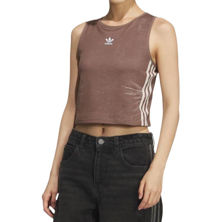 Adidas Оригиналы Поддельный Деним Утепленный Топ Модный Безрукавный Спортивный Жилет Женские Топы KE3892