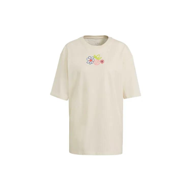 Adidas Originals T Shirt Women's Ecru (Unisex) T-Shirts GP3497