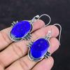 Lapis Lazuli Earrings Genuine Gemstone Earring Handmade Jewelry 925 Sterling Silver Earring Very Pretty Dangle Drop Earring Gifts For Mother