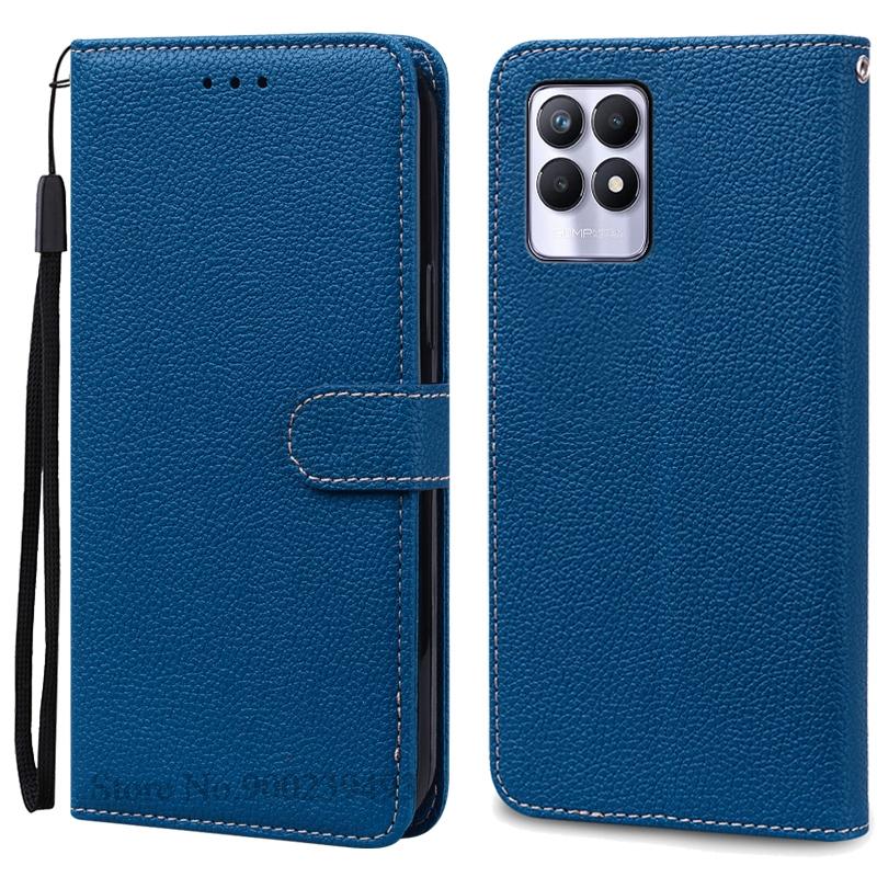 Case For Realme 8i Case Soft Silicone Wallet Flip Leather Case For Realme 8i Phone Case Realme 8 I Cover Coque Fundas