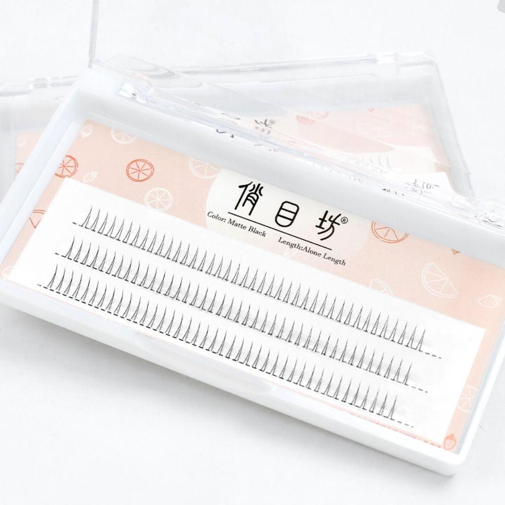 Инструменты для макияжа глаз Натуральные длинные накладные ресницы Наращенные ресницы Нижние ресницы V-образной формы Ручная работа