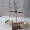 Antique Style Gold and Diamond Weighing Scales Brass Balance Scale