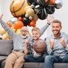 100Pcs  Basketball Balloon Arch Garland Kit Basketball Party Balloons Garland for Boys Birthday Party Sports Party