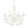 VidaXL Chandelier with Beads Pendant Lamp Ceiling Light Luminaire Interior Lighting Living Room Sitting Room Bedroom 281604