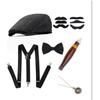 Gatsby 1920s Men's Top Hat, Pocket Watch & Bow Tie Set