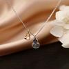 Diamond Studded Gourd Pendant Necklace Version for Girls, Collarbone Chain for Japanese and Korean Minimalist Style Accessories